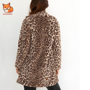 Leopard fleece coat 2020