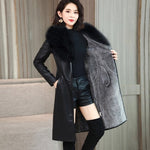 Leather winter coat 2020