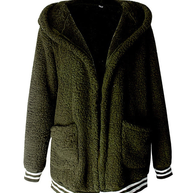 Hooded fleece coat 2020
