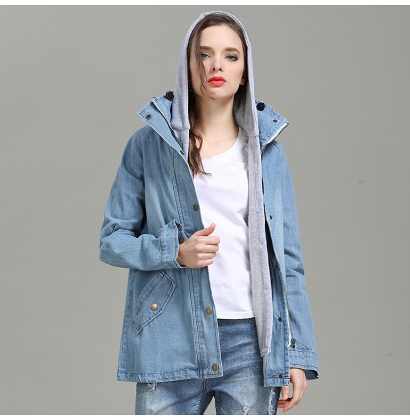 Denim hooded jacket 2020